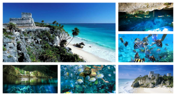 tulum and reef and cenote discovery